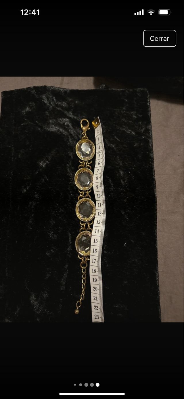 Pulsera Massimo Dutti piedras ovaladas dorada