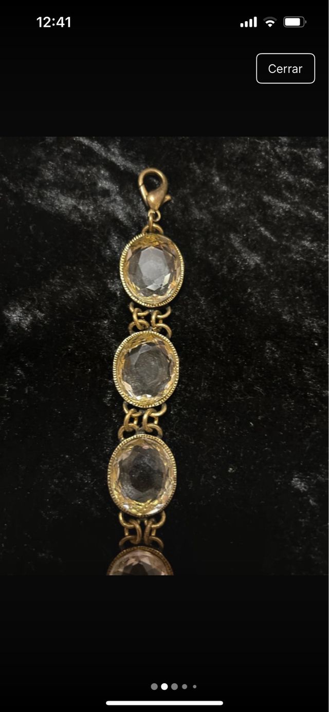 Pulsera Massimo Dutti piedras ovaladas dorada