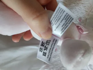 Pagliaccetto bimba bianco con orsetto