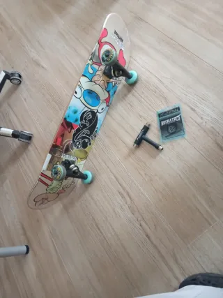 Skate completo con accesorios