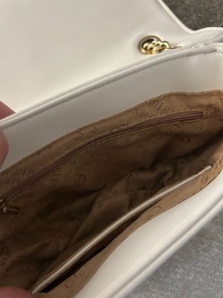 Borsetta donna Cafènoir bianca con tracolla catena