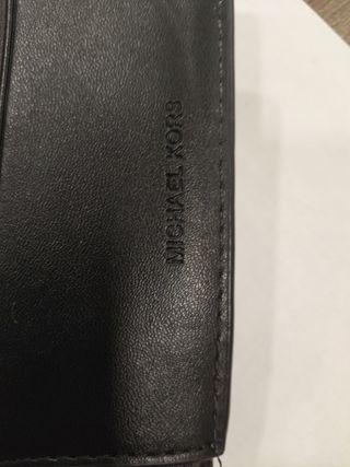 Cartera Michael Kors Piel Hombre Negra y Azul