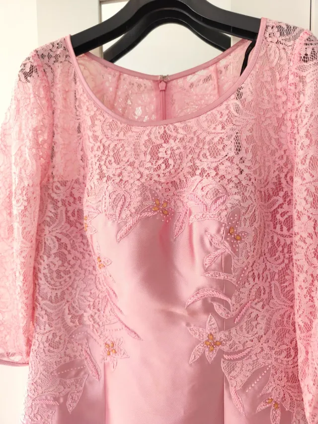 Conjunto vestido y chaqueta torera Zeila rosa