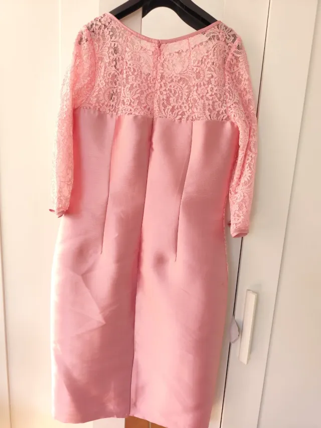 Conjunto vestido y chaqueta torera Zeila rosa