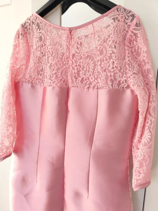 Conjunto vestido y chaqueta torera Zeila rosa