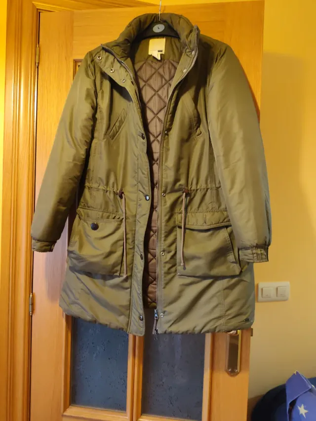 Abrigo acolchado verde mujer Talla L