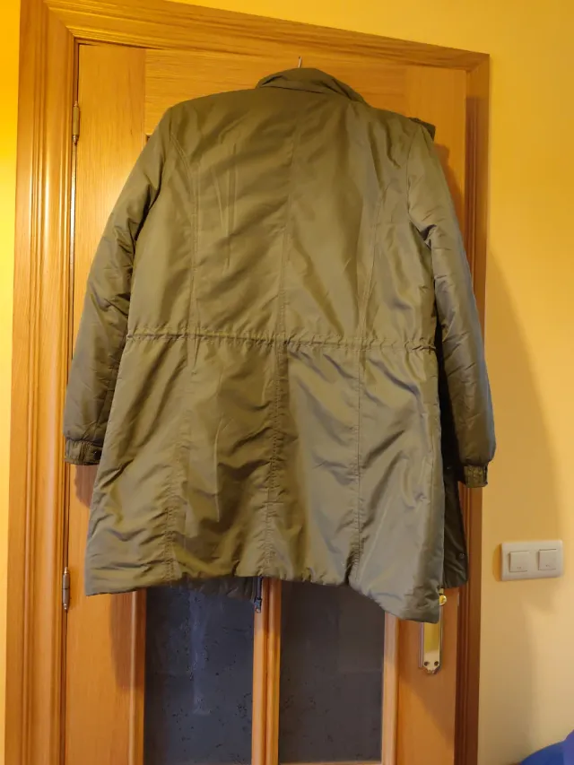 Abrigo acolchado verde mujer Talla L
