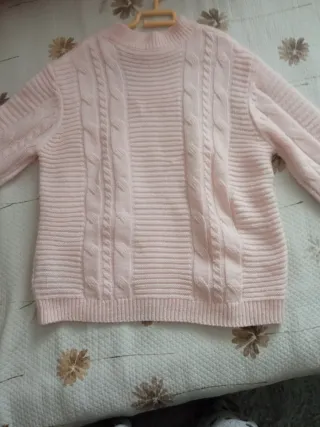 Jersey rosa trenzado