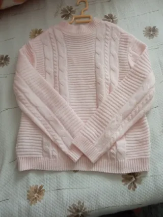 Jersey rosa trenzado