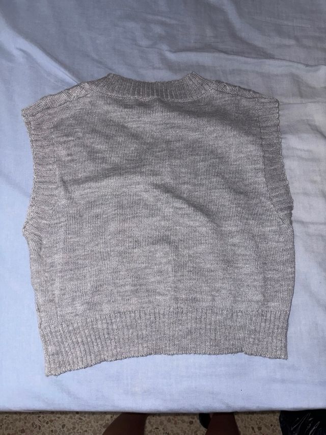 Chaleco de punto SHEIN gris talla M