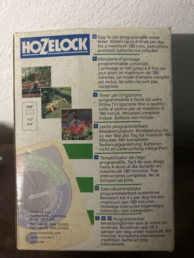 HOZELOCK AC1+ Temporizador Riego Electrónico