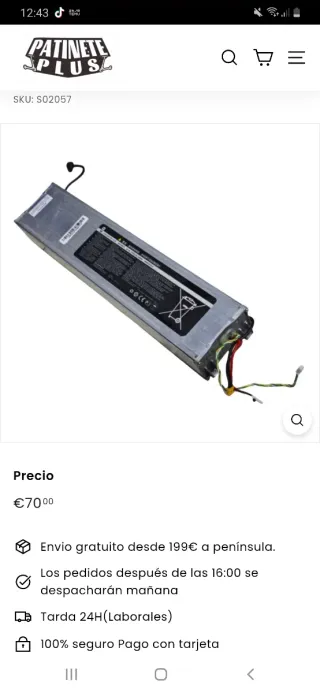 Batería Patinete Eléctrico