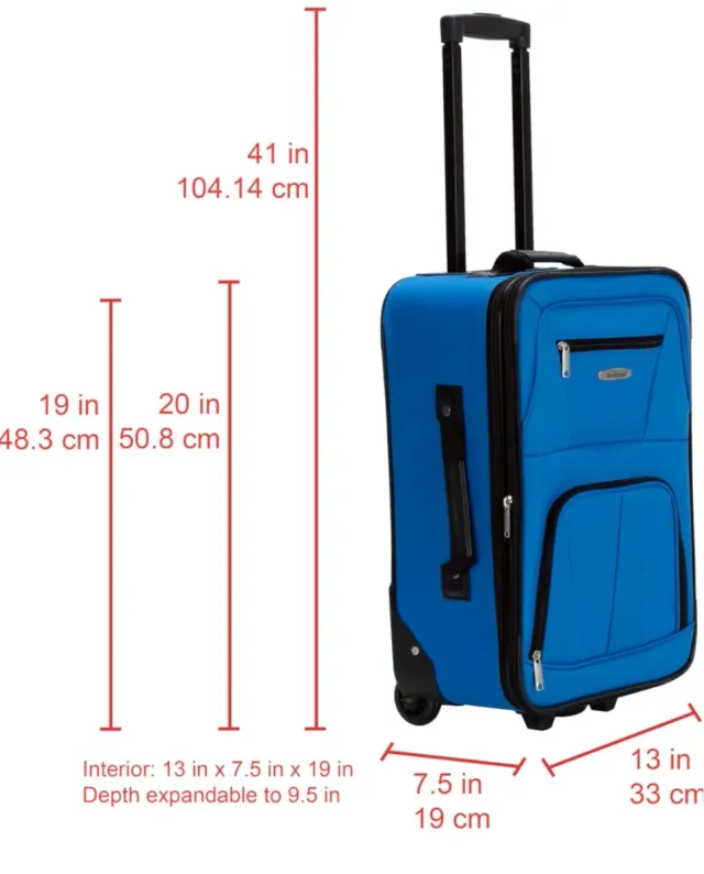 Maleta cabina Rockland ampliable