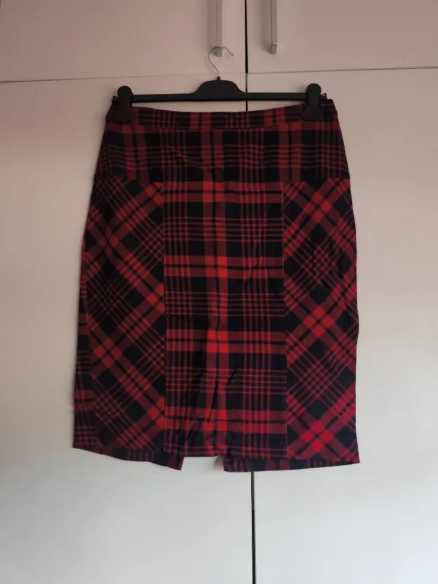 Falda de invierno a cuadros