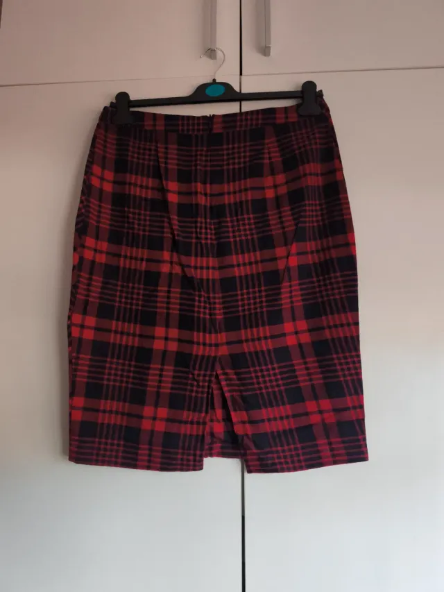 Falda de invierno a cuadros