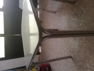 Mesa Terraza Exterior Plata