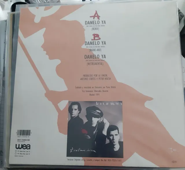 La Unión - Dámelo Ya Vinilo Pop Rock Español