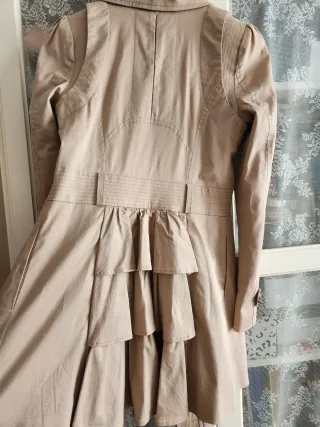 Gabardina Holy Preppy Talla S Beige