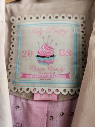 Gabardina Holy Preppy Talla S Beige