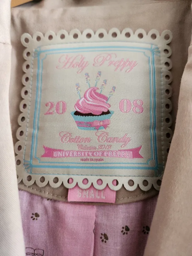 Gabardina Holy Preppy Talla S Beige