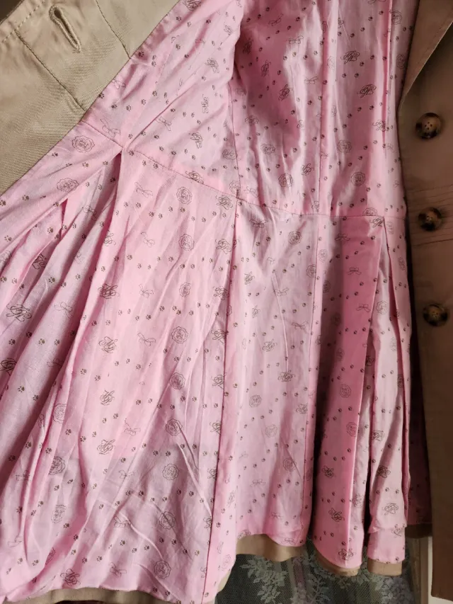 Gabardina Holy Preppy Talla S Beige