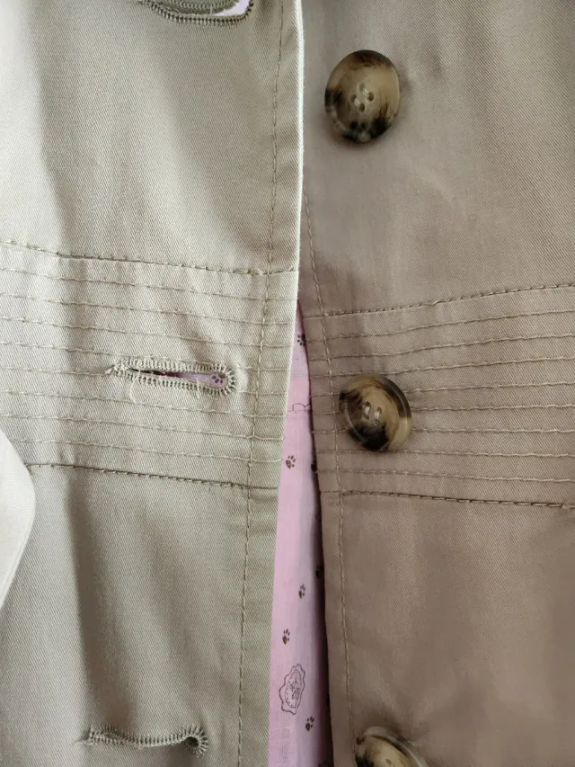 Gabardina Holy Preppy Talla S Beige