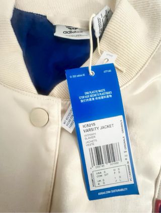 Talla S. Chaqueta universitaria acolchada ADIDAS “