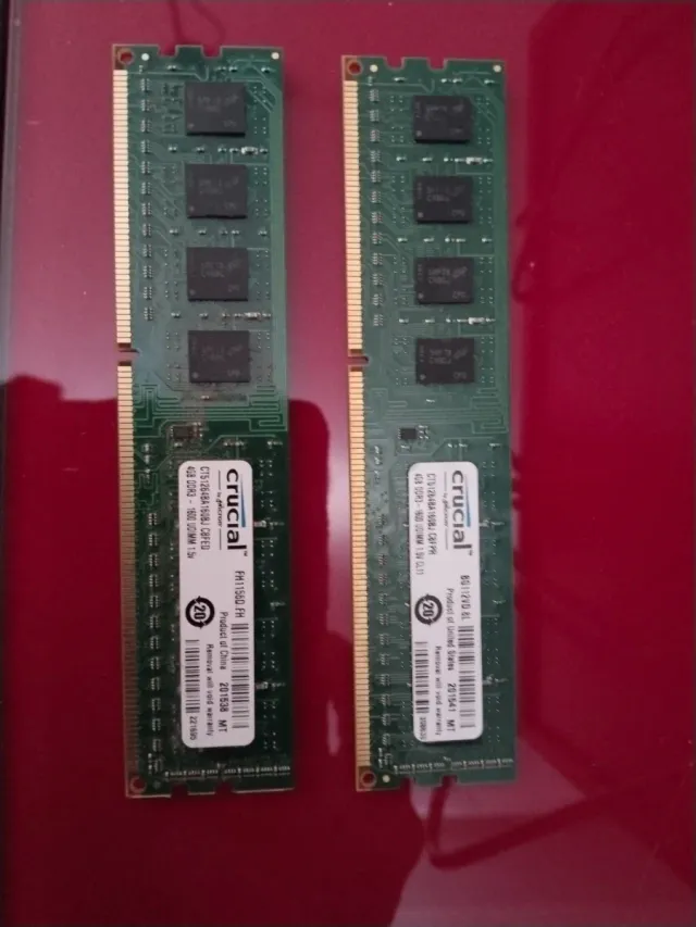 2x Crucial 4GB DDR3 1600MHz Módulos RAM