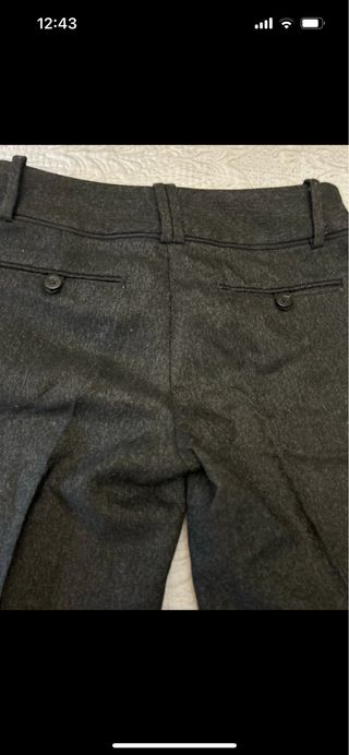 Pantalón corto lana Zara gris