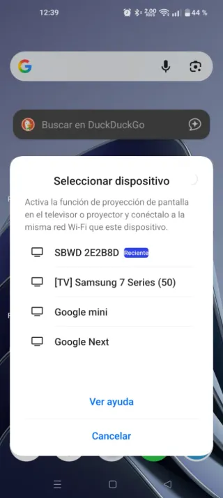 Miracast duplicador señal móvil.