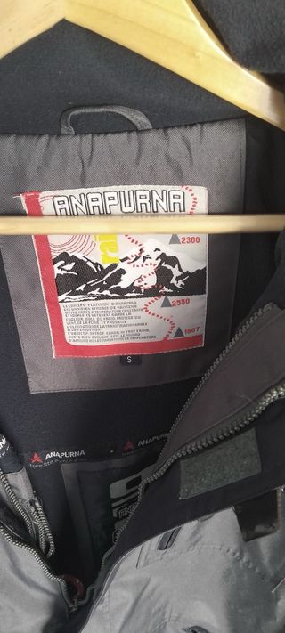 Cazadora Anapurna Negra y Gris doble Ski