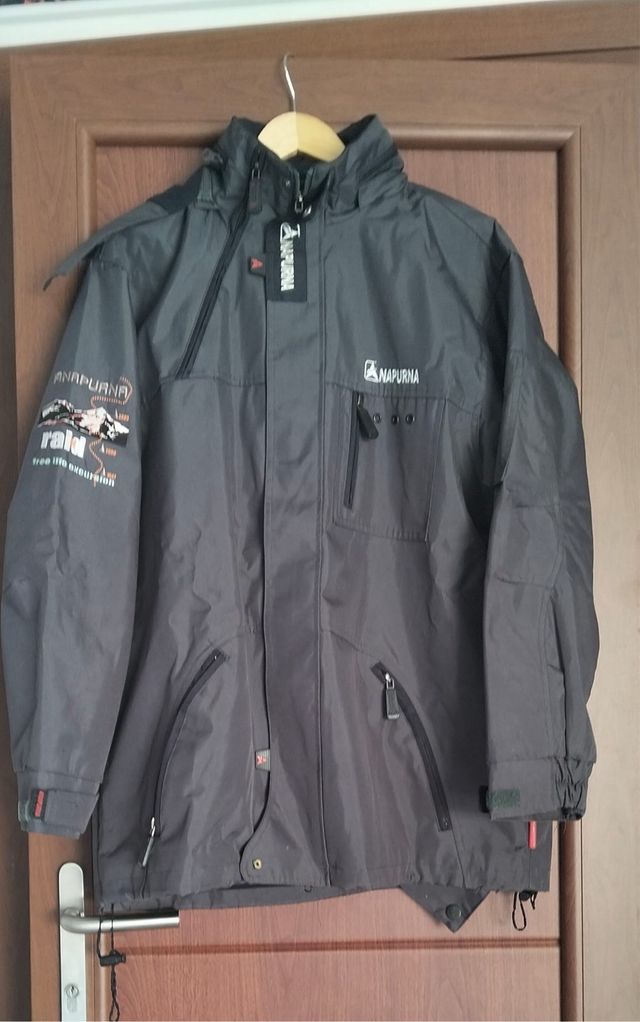 Cazadora Anapurna Negra y Gris doble Ski