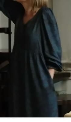 Vestido Boho Largo Morado y Turquesa