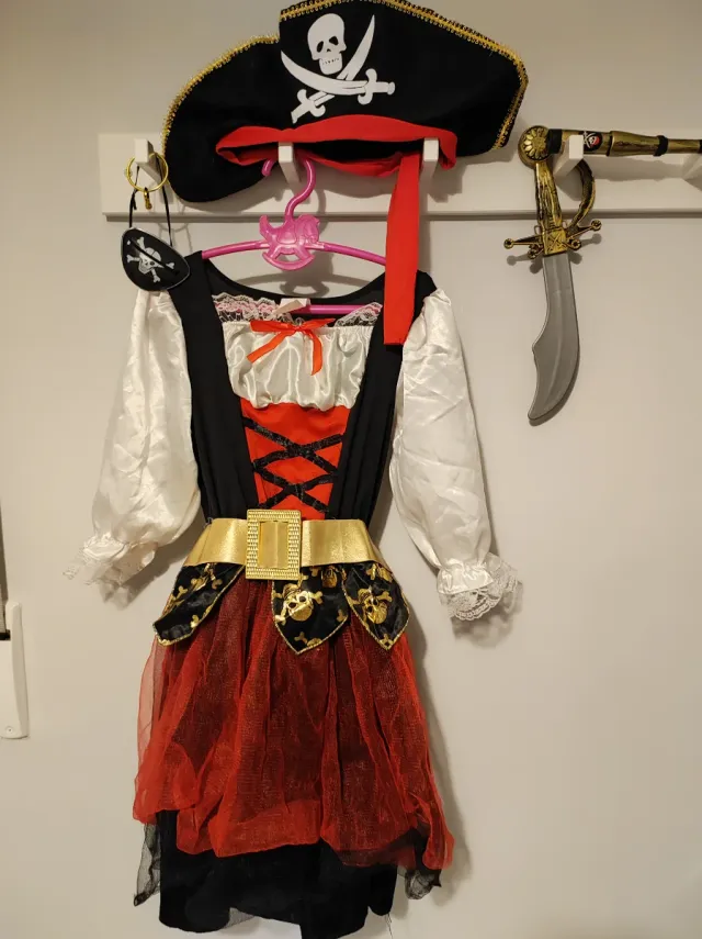 Disfraz Pirata Niña Talla S (7-8 años)