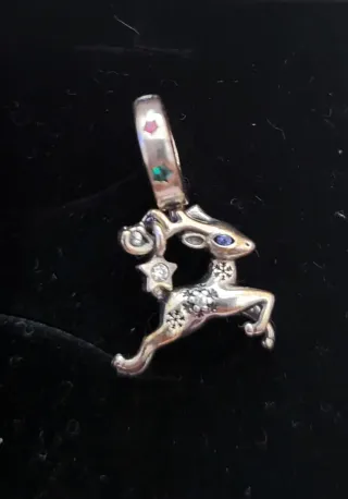 Pandora Reno Navidad plata Multicolor Plata