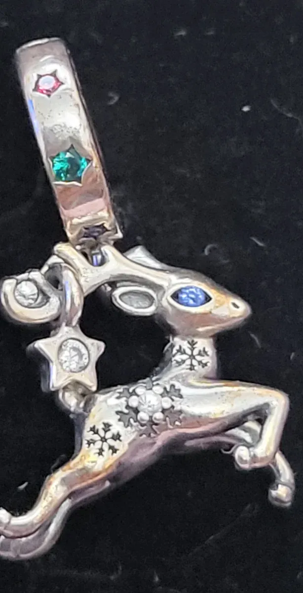 Pandora Reno Navidad plata Multicolor Plata