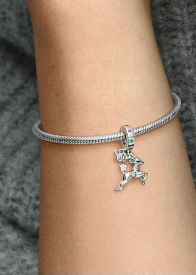 Pandora Reno Navidad plata Multicolor Plata