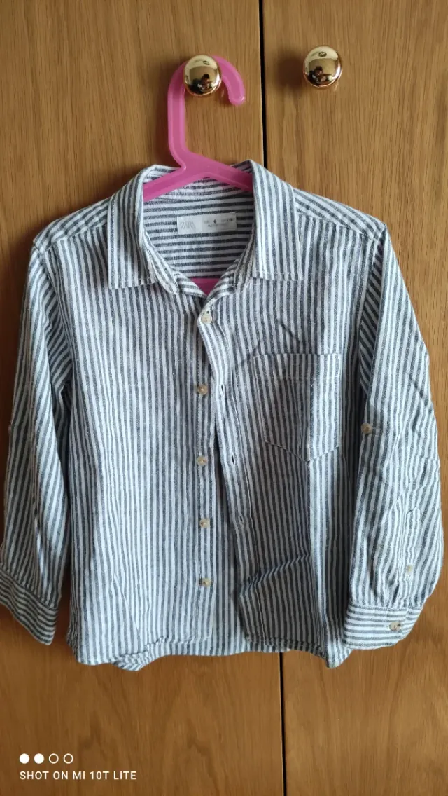 Camisa niño Zara rayas manga larga