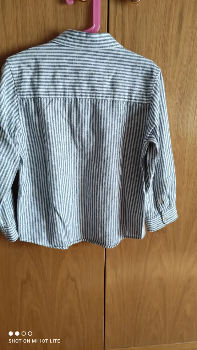 Camisa niño Zara rayas manga larga