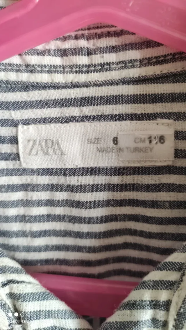 Camisa niño Zara rayas manga larga