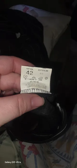 Conjunto Top Negro Rayas y pantalón