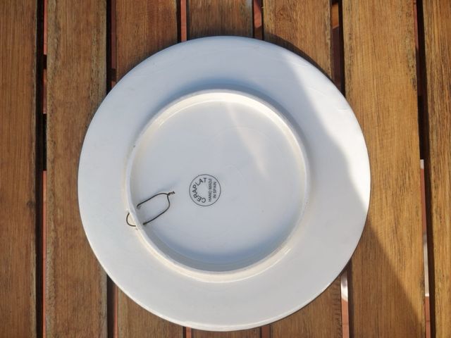 Platos decorativos con motivos florales