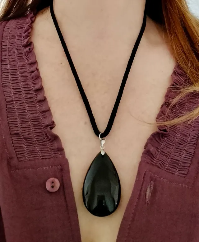 Obsidiana y plata