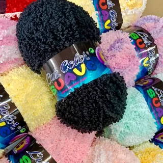 Lote 11 ovillos lana micropoliester suave