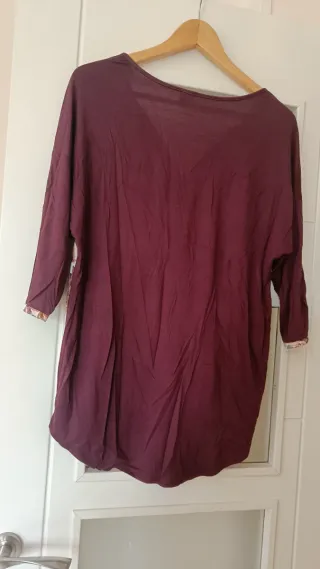 Blusa floral manga 3/4