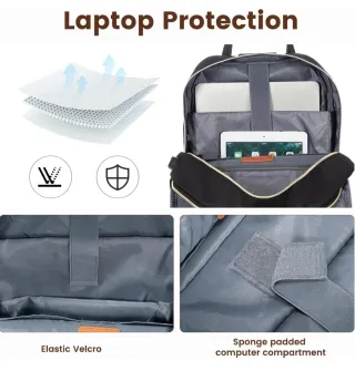 Mochila LOVEVOOK Grande Candado portatil 17 pulgad