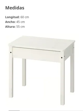 Mesa infantil Ikea blanca