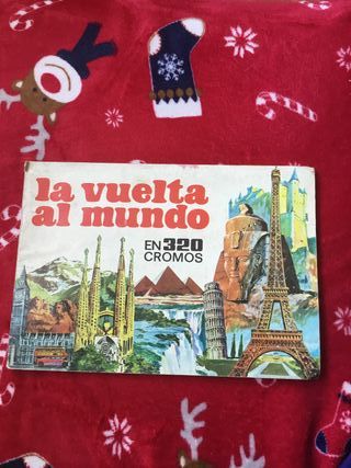 Álbum cromos antiguo La Vuelta al Mundo