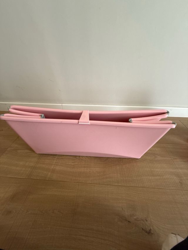 Bañera bebé rosa plegable