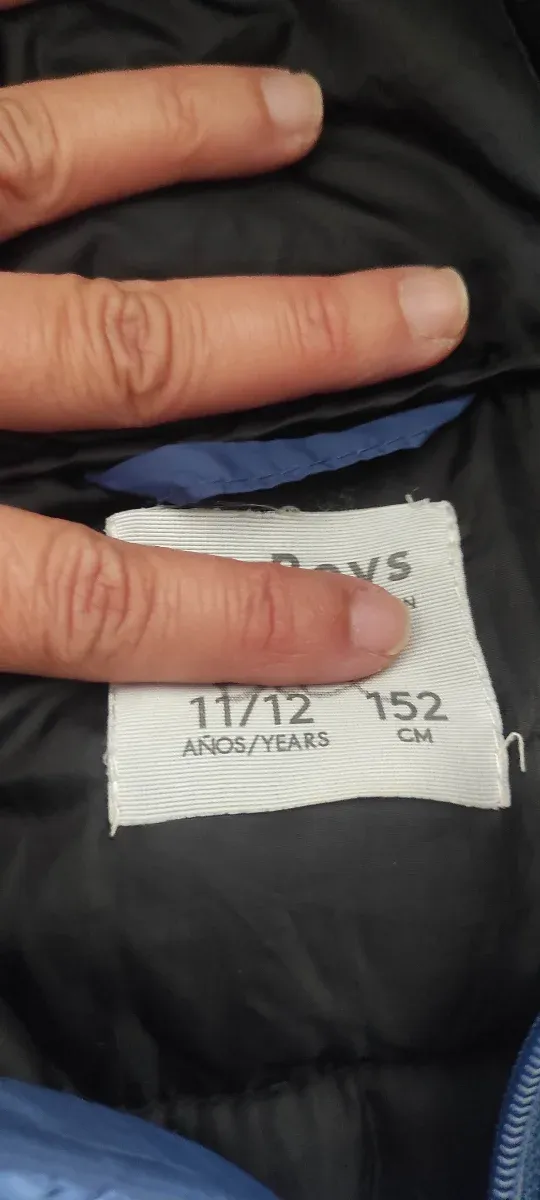 Chaqueta azul marino niño talla 11-12